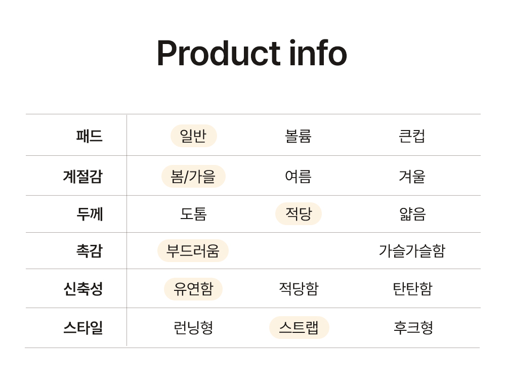 [감탄브라] 에어소프트 - 스트랩 브라 단품 상세 이미지 35